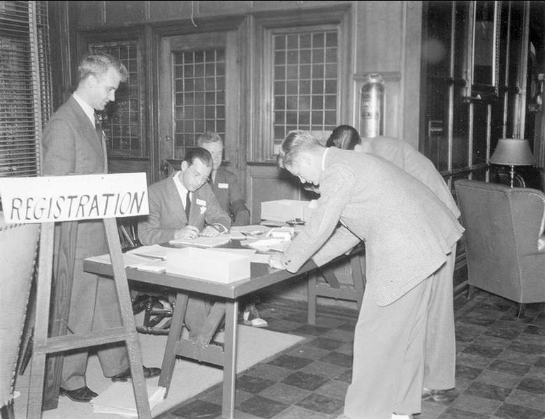 1950 Houston Hall Student Registration
